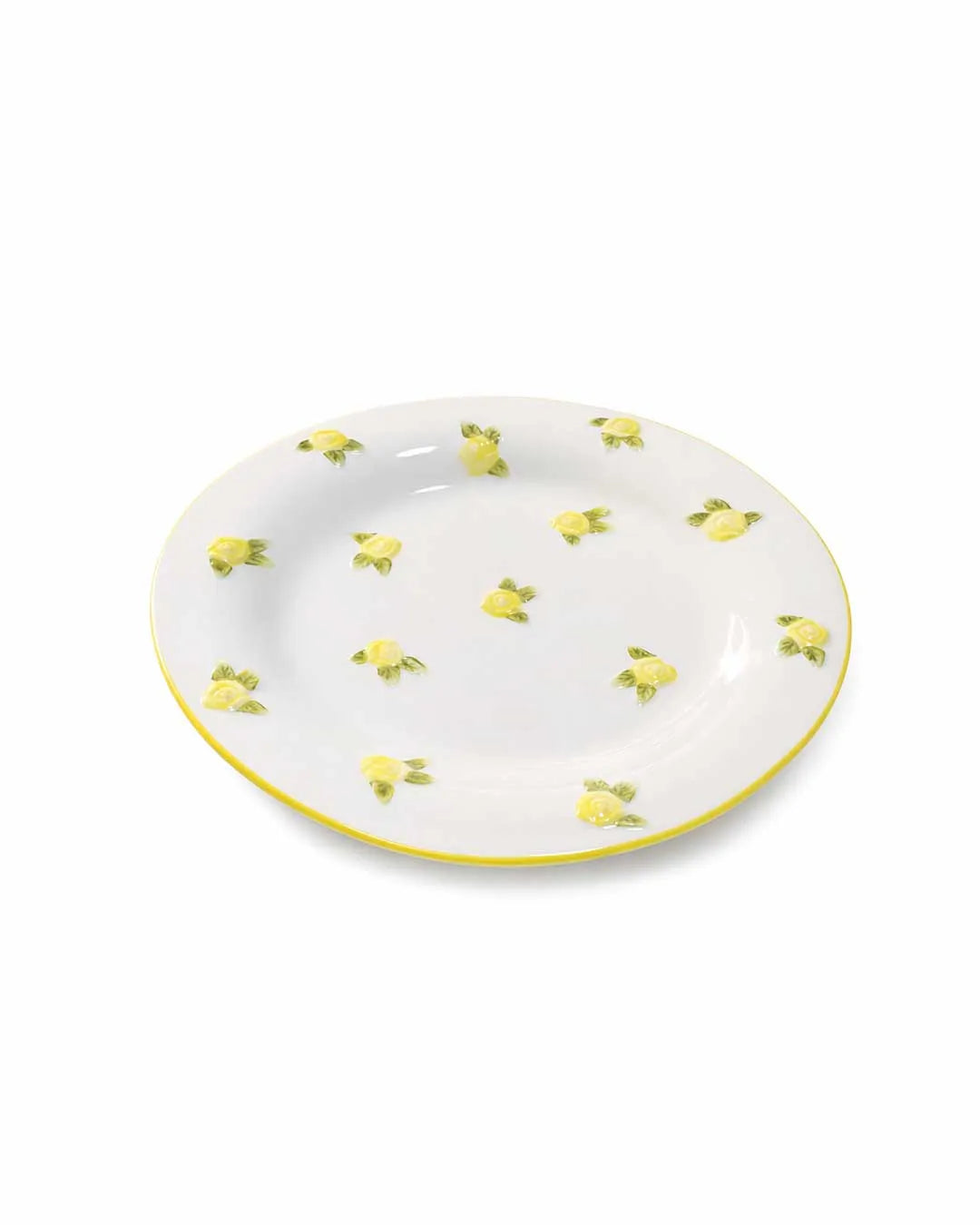Yellow Rose Plate - Rootieland