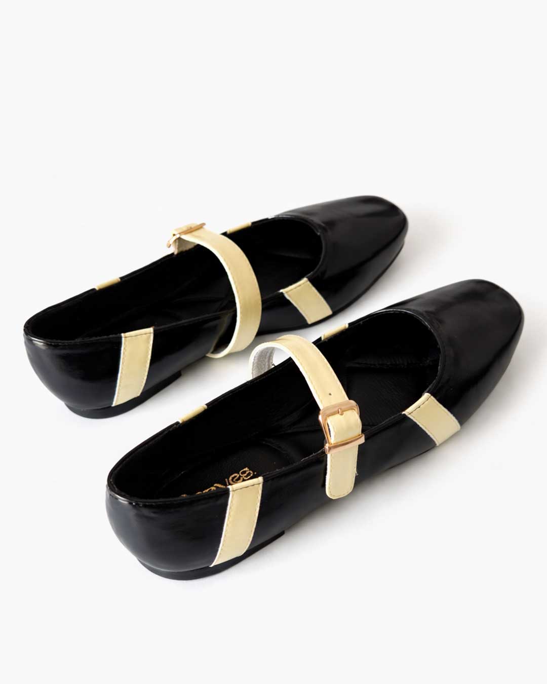 Strap Mary Jane Ballet Flats – Black - Rootieland