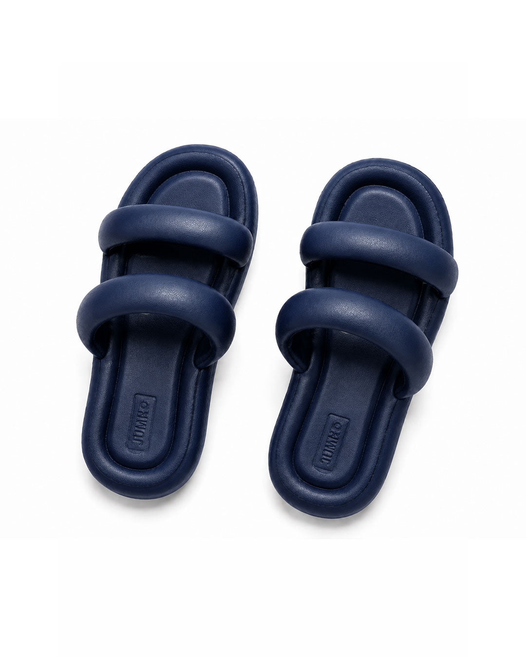 Duo Cushion Slides - Navy Blue