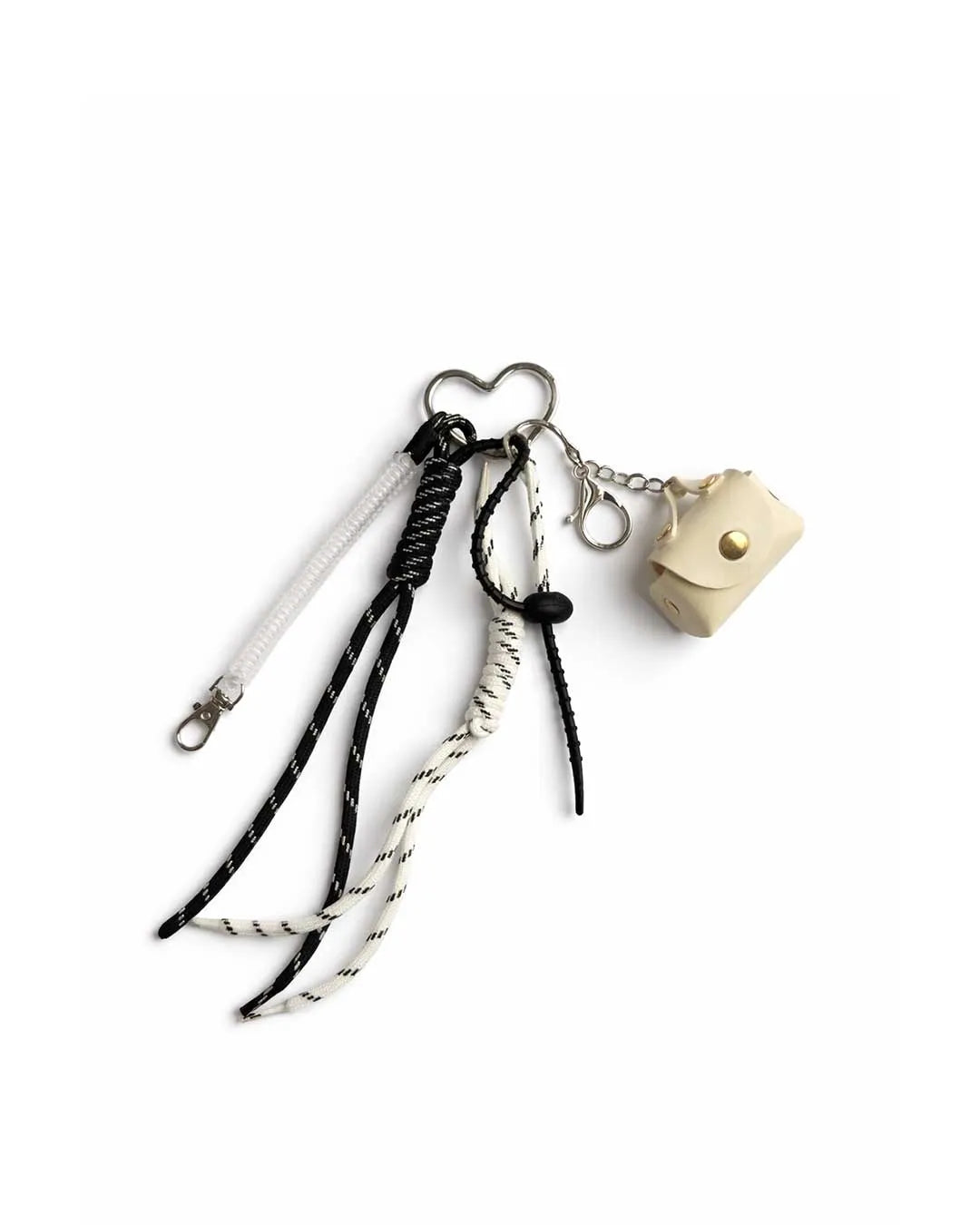 Fancy Bag Charm - White
