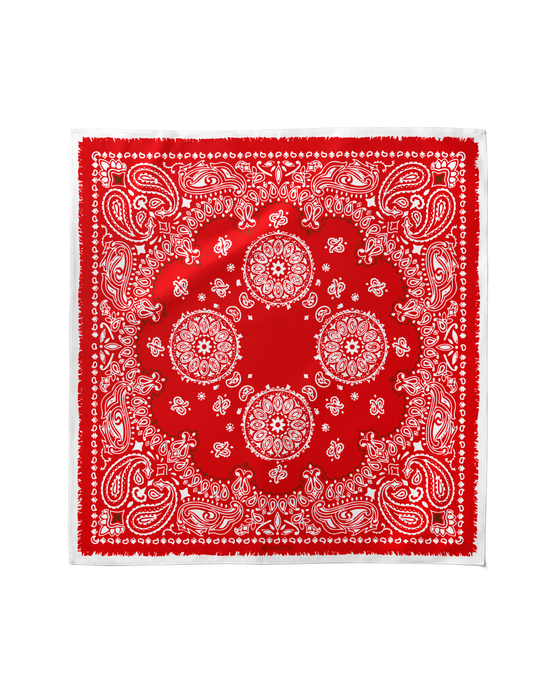 Red Bandana – Silk Satin Summer Scarf - Rootieland