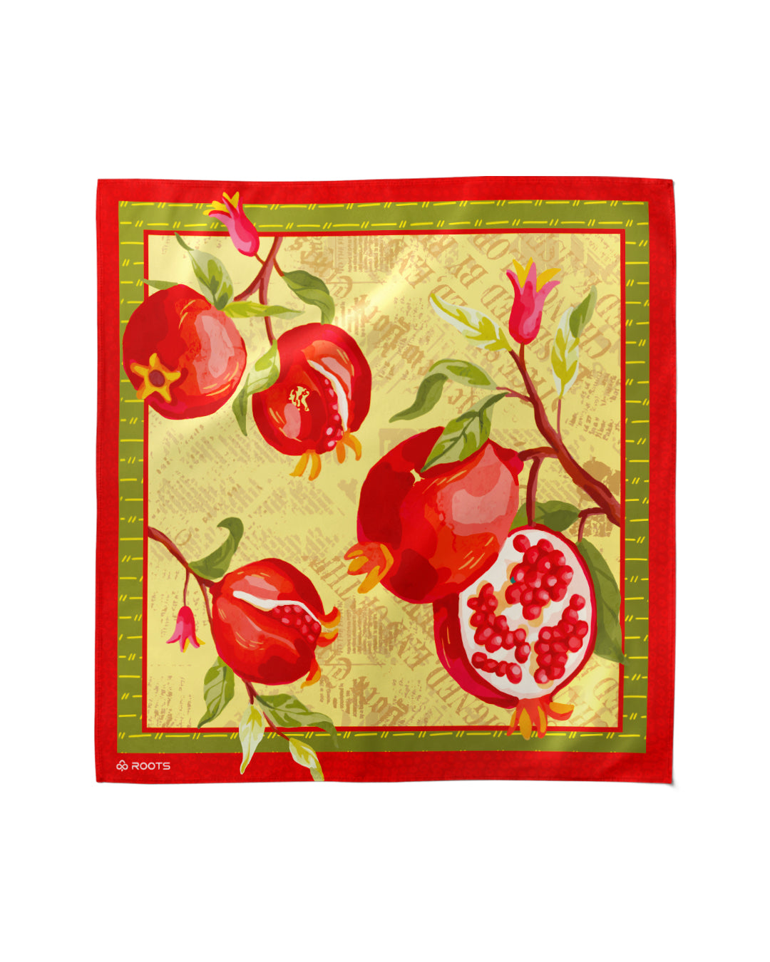 Ruby Fruit- Silk Satin Summer Scarf - Rootieland