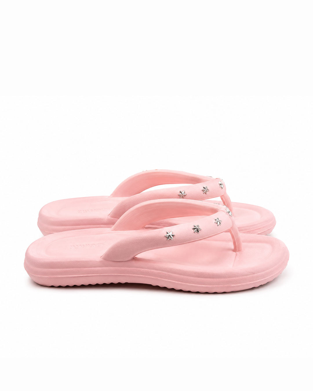 Studded Cloud Flip Flops - Rose