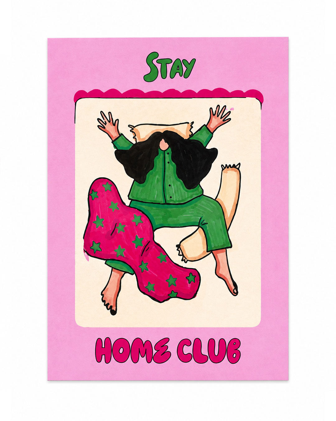 Stay Home - A4 Poster (without the frame)