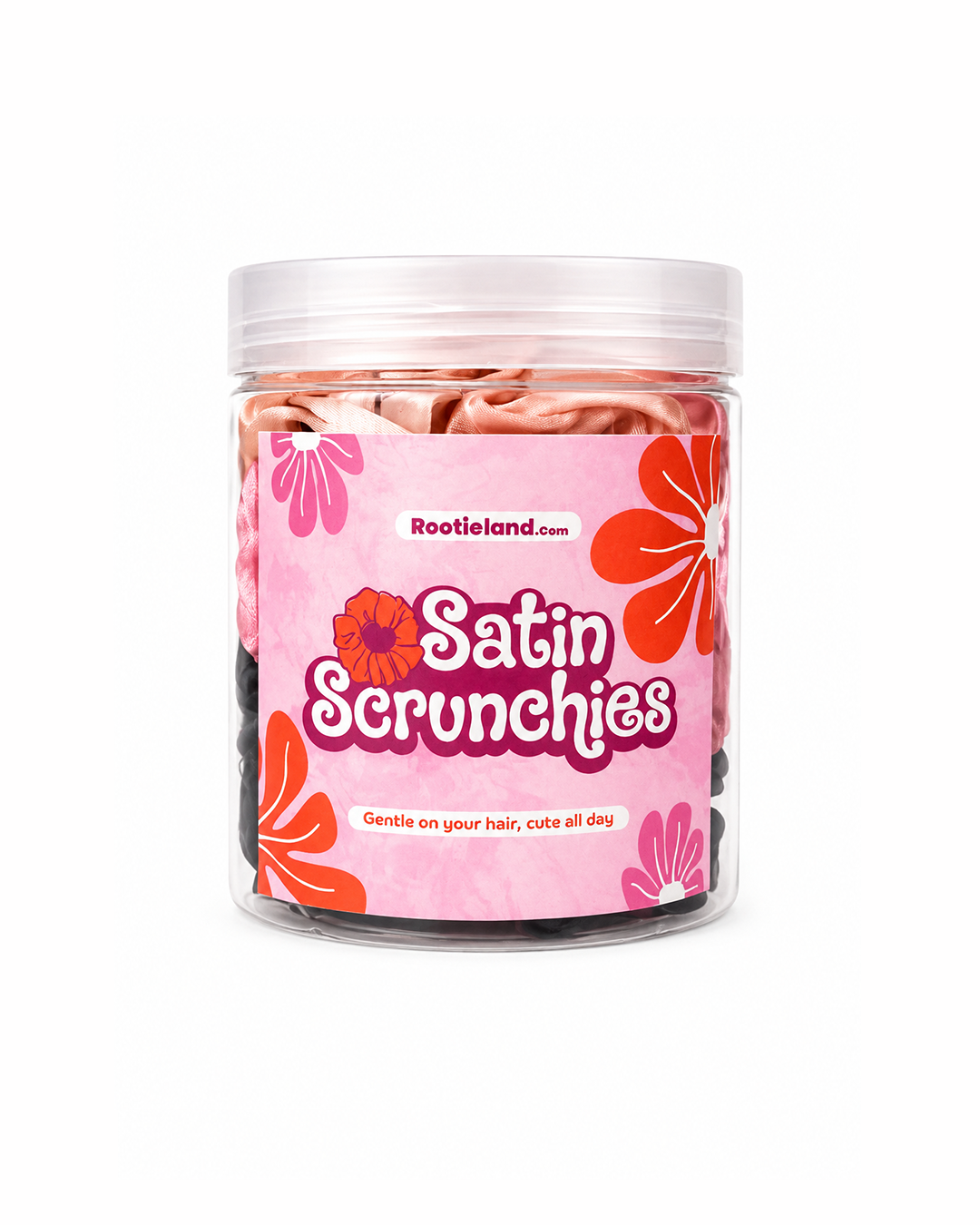 Satin Scrunchies Tokkies Jar