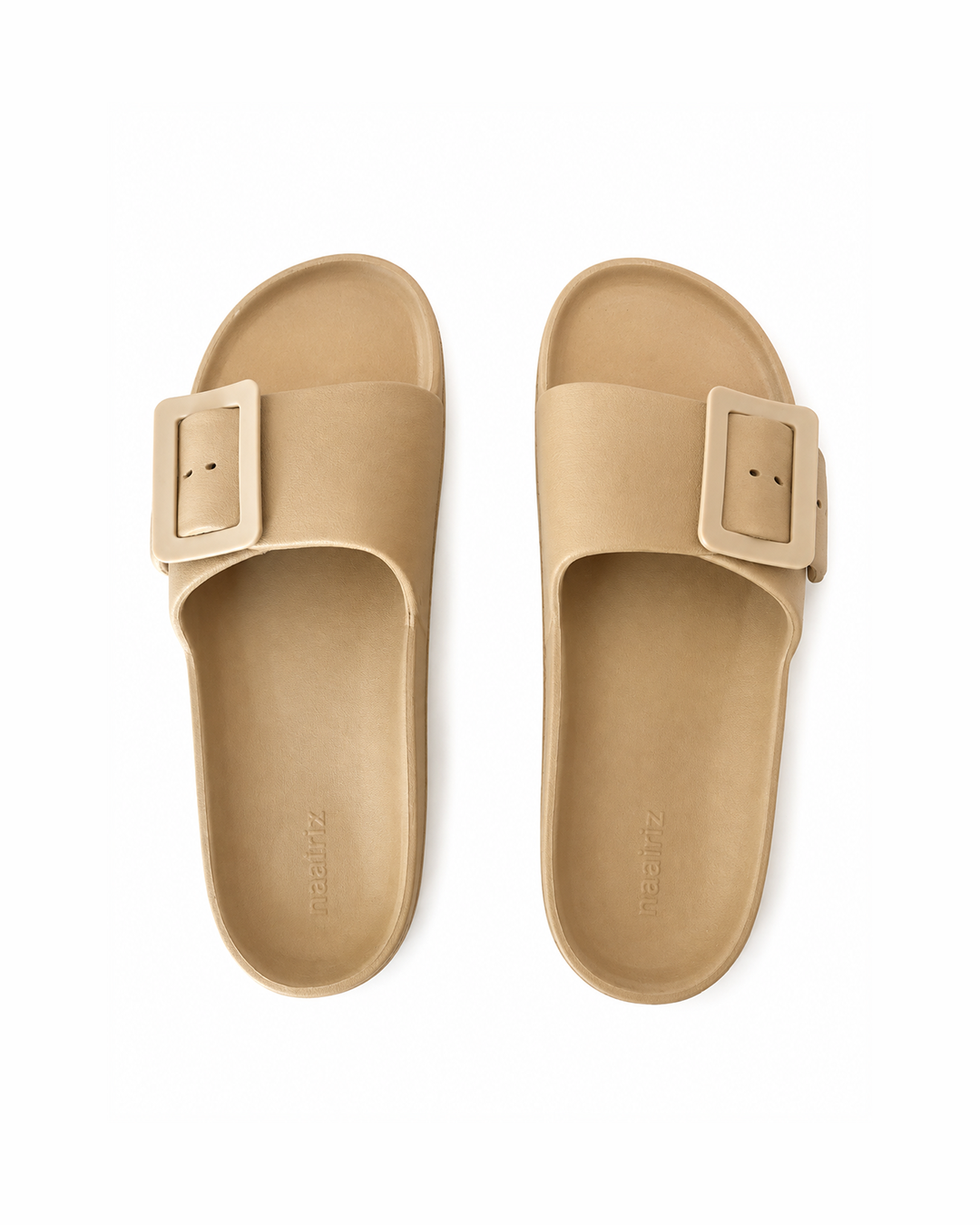 Classic Platform Slides - Beige