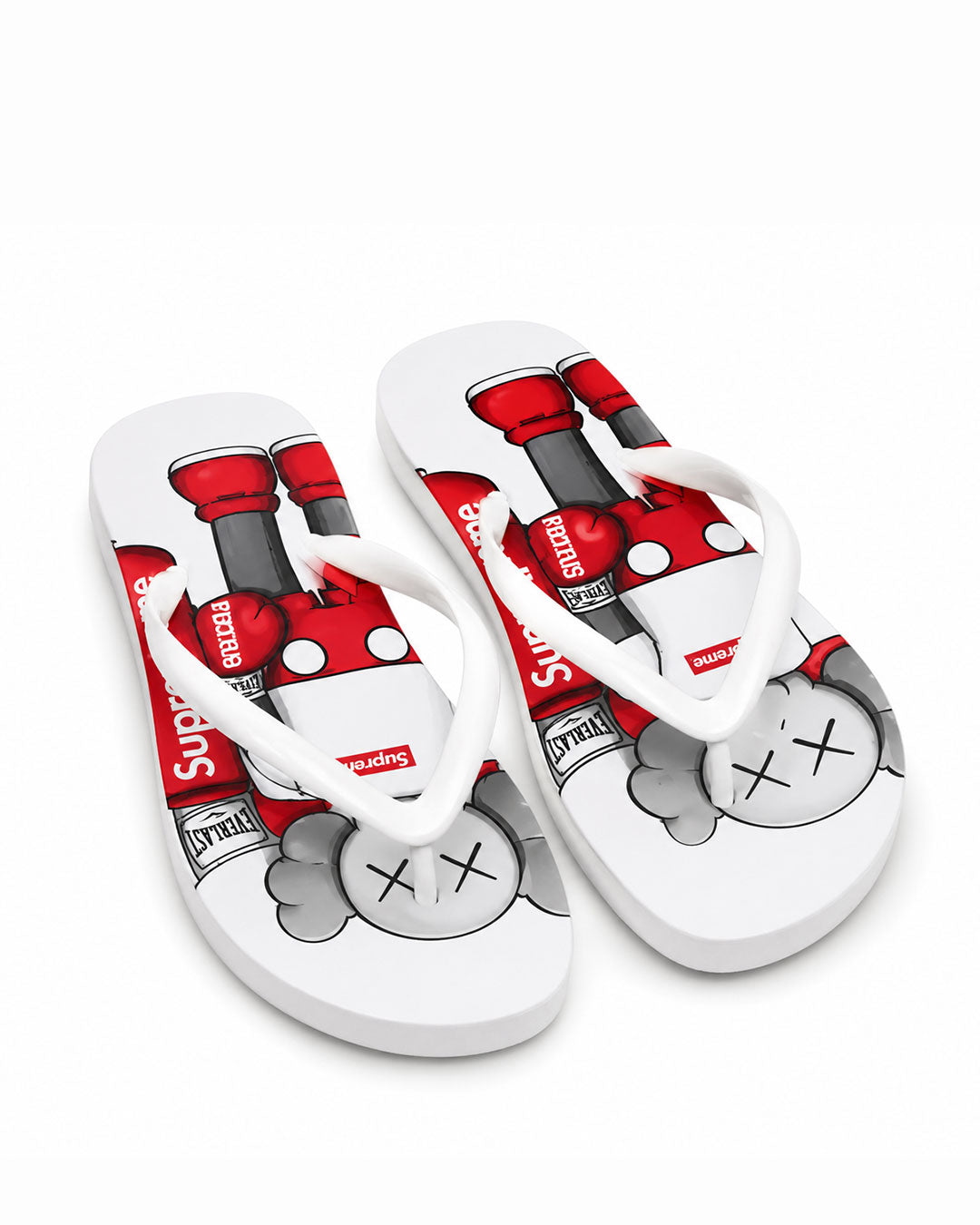 Street Pop Flip Flops - White