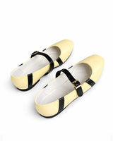 Strap Mary Jane Ballet Flats – Butter Yellow - Rootieland