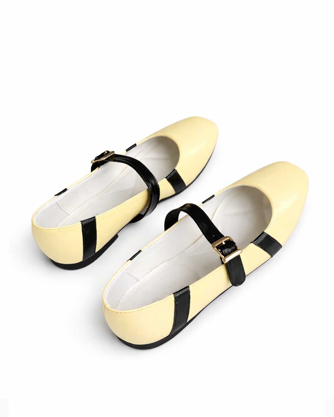 Strap Mary Jane Ballet Flats – Butter Yellow - Rootieland