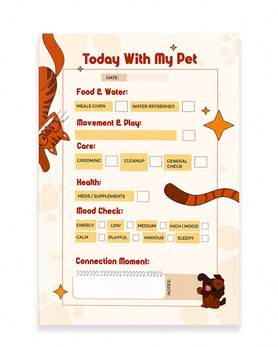 With Love, Always - A4 Daily Pet Planner