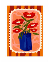 Red Petals - A4 Poster (without the frame)