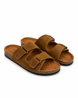 Adjustable Double Buckle Slides - Camel