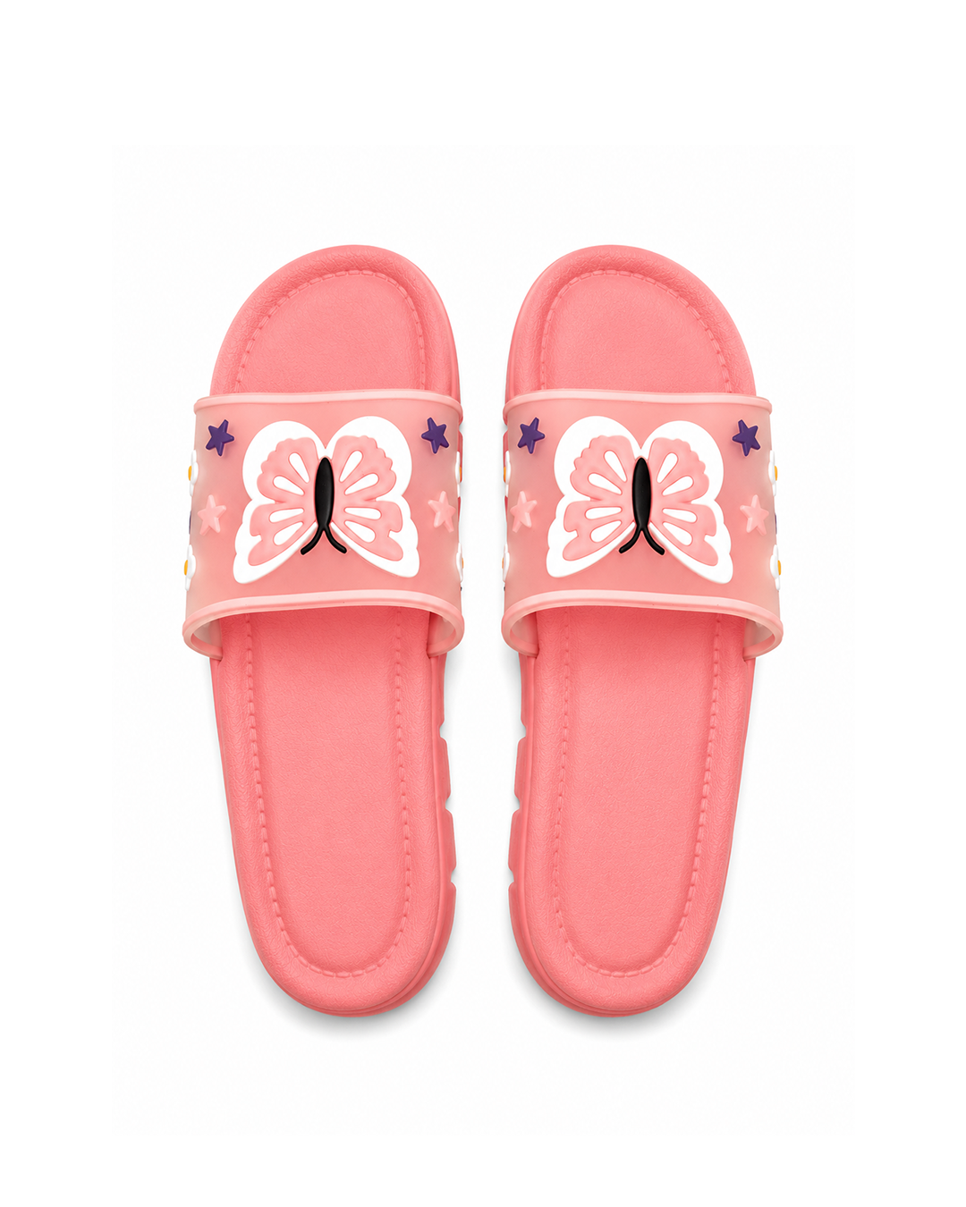 Butterfly Slippers - Peach