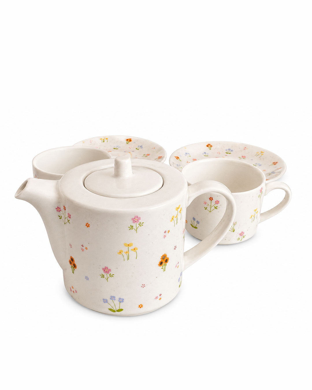 Floral Tea Set - 5 Pieces