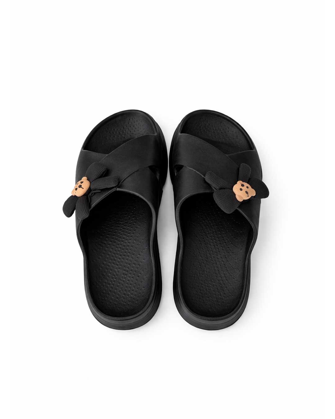 Black Teddy Slipper