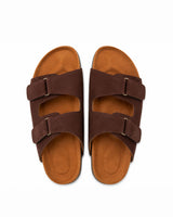 Adjustable Double Buckle Slides - Brown