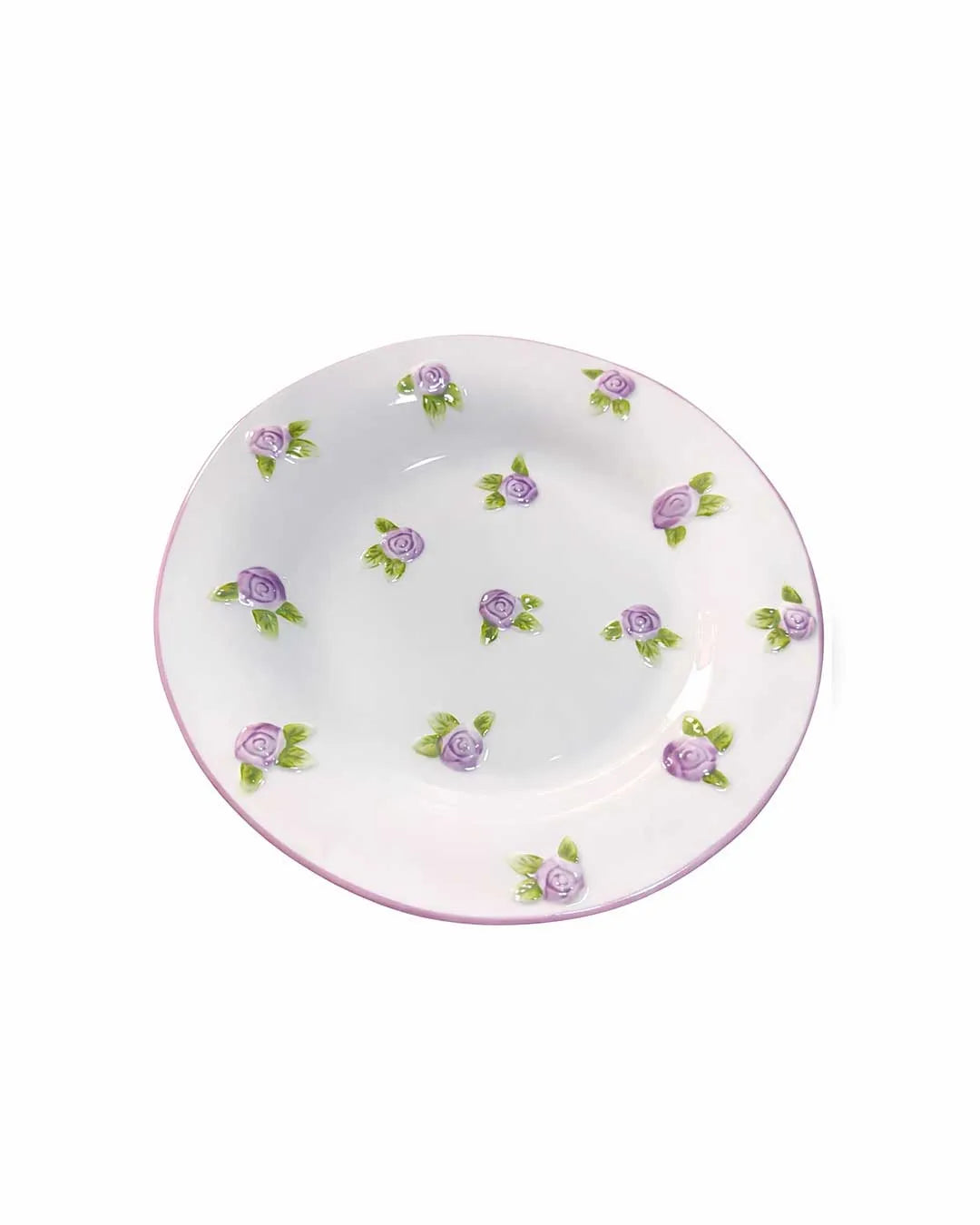 Purple Rose Plate - Rootieland
