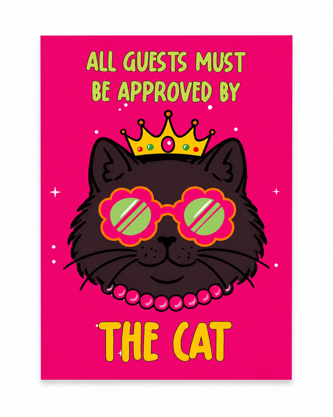 The Cat - A4 Poster (without the frame)