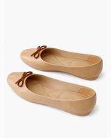 Bow Classic Ballet Flats – Beige - Rootieland