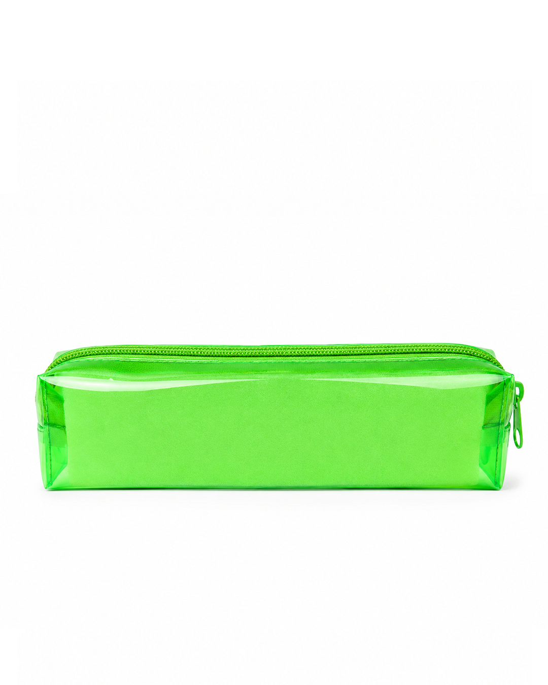 Slim Neon Clear Pouch - Green