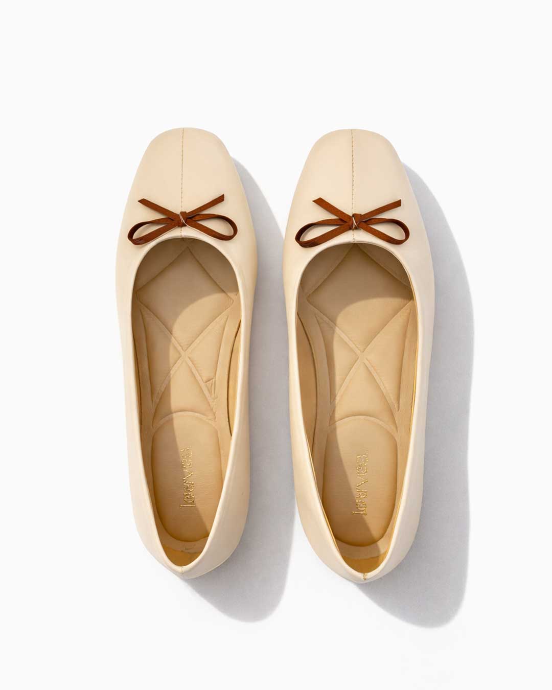Bow Classic Ballet Flats – Cream - Rootieland