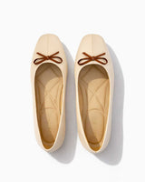 Bow Classic Ballet Flats – Cream - Rootieland