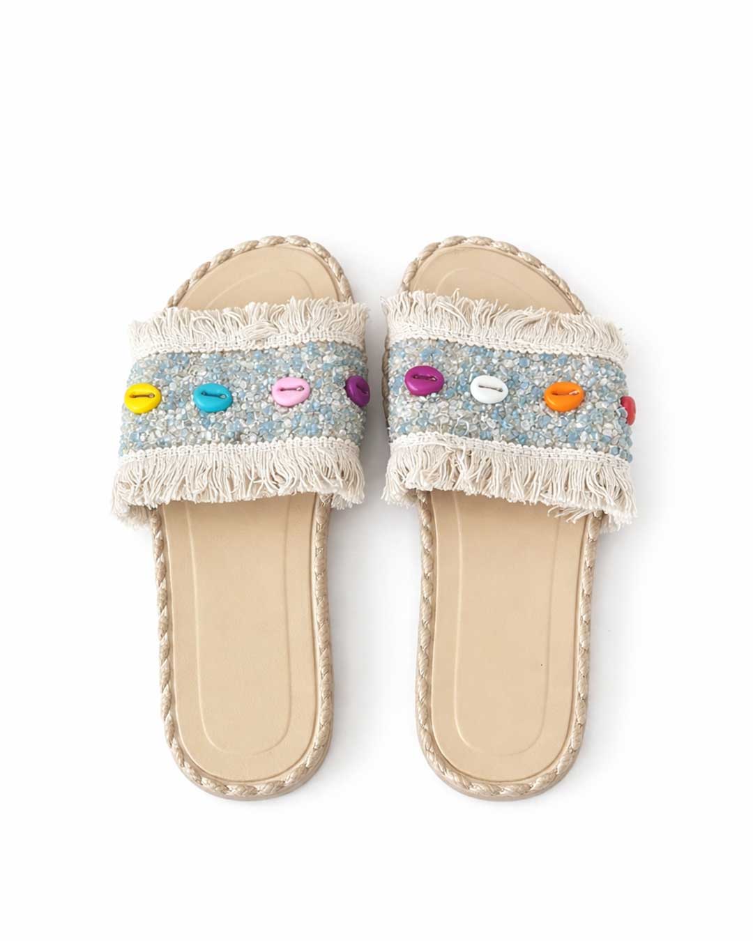 Baby Blue Beach Slippers