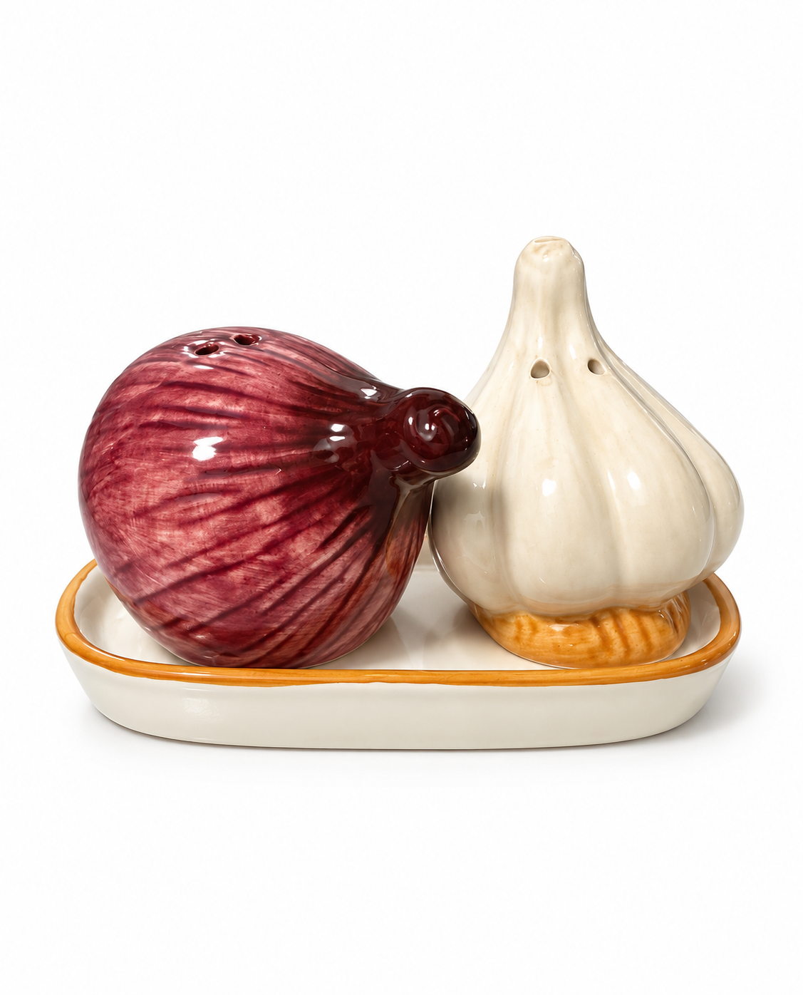 Garlic & Onion - Salt and Pepper Shakers Set