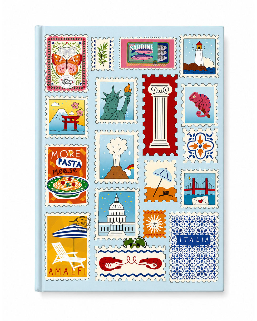 World Stamps - A4 Notebook