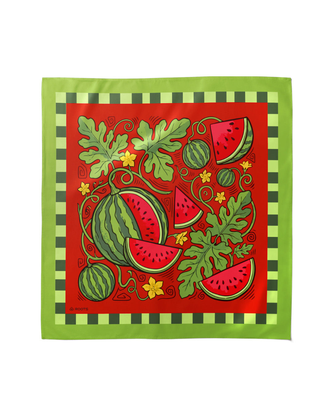 Melon Mix – Silk Satin Summer Scarf - Rootieland