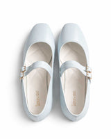 Double Strap Mary Jane Ballet Flats – Baby Blue - Rootieland