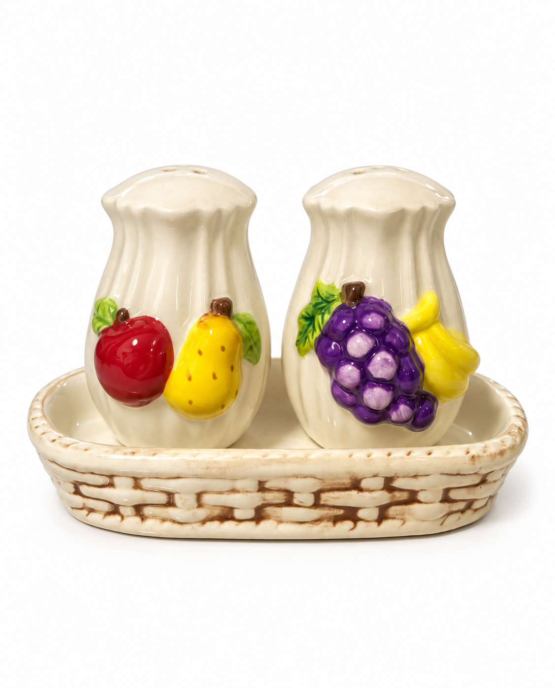 Fruit Basket - Salt and Pepper Shakers Set
