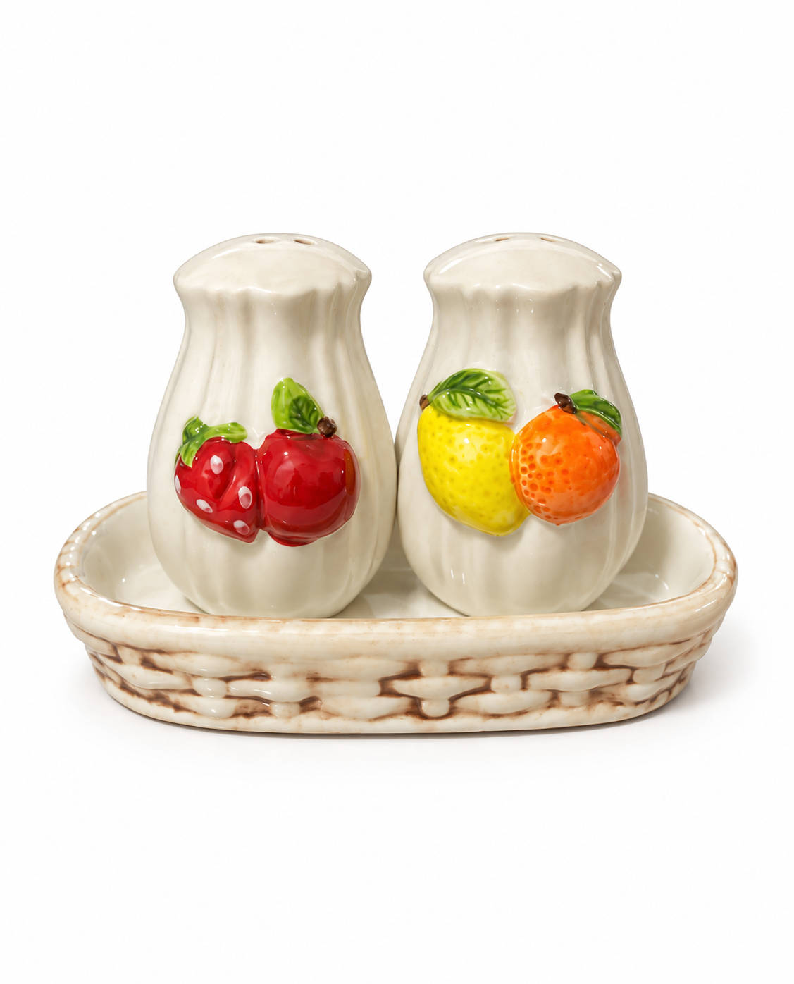 Fruit Basket - Salt and Pepper Shakers Set