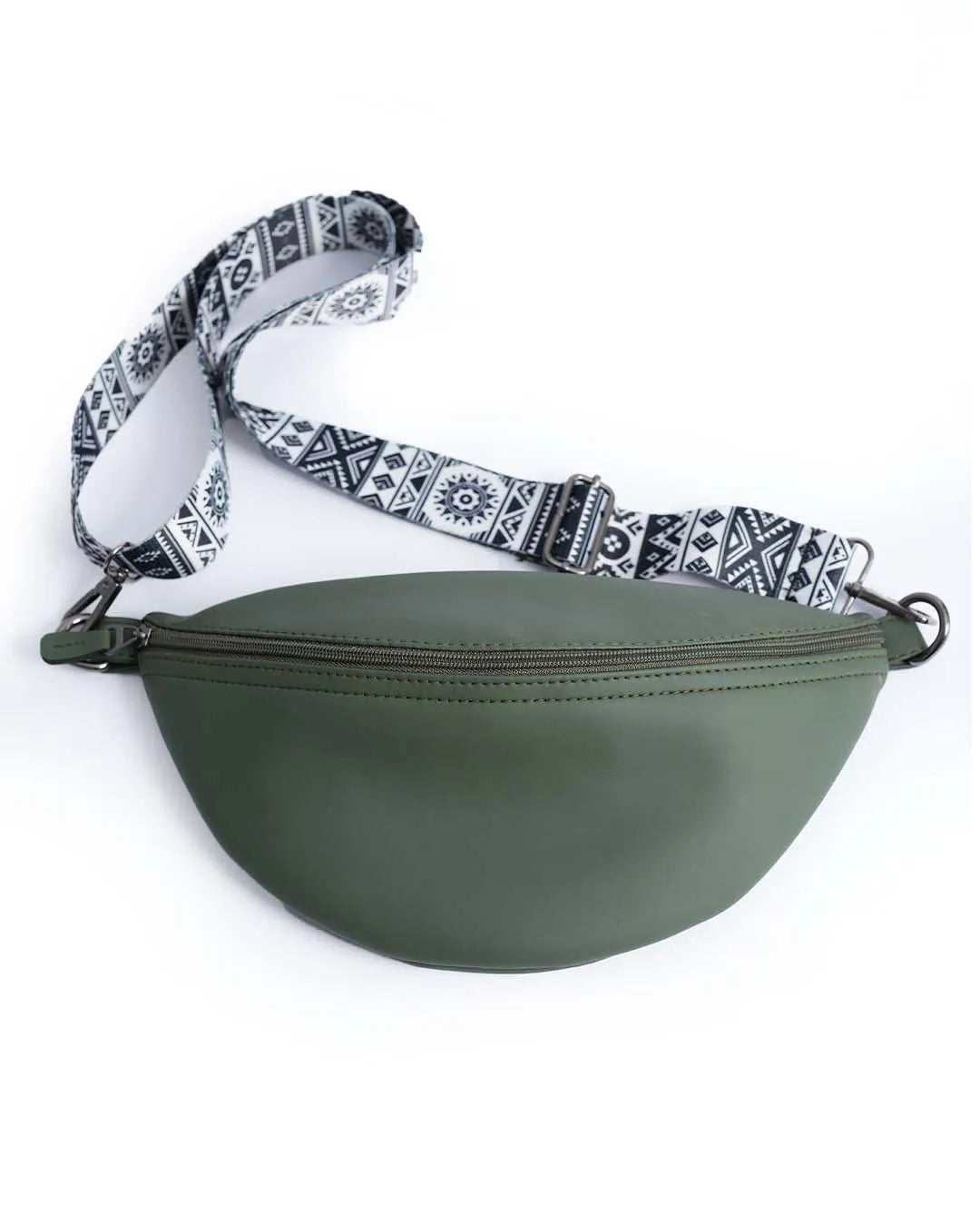 Leather Fanny Pack - Olive