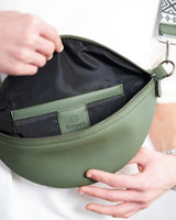 Leather Fanny Pack - Olive