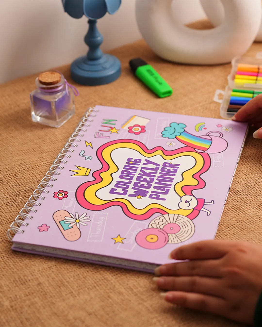 Coloring Weekly Planner - Rootieland