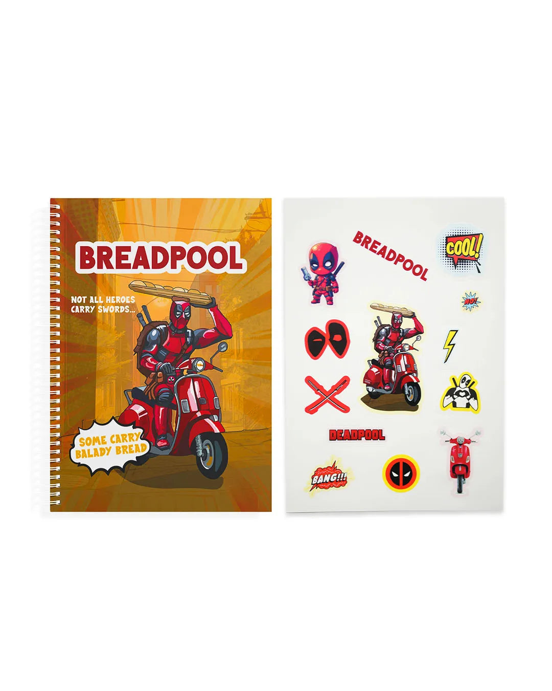 Breadpool - A5 Notebook & Sticker Sheet - Rootieland