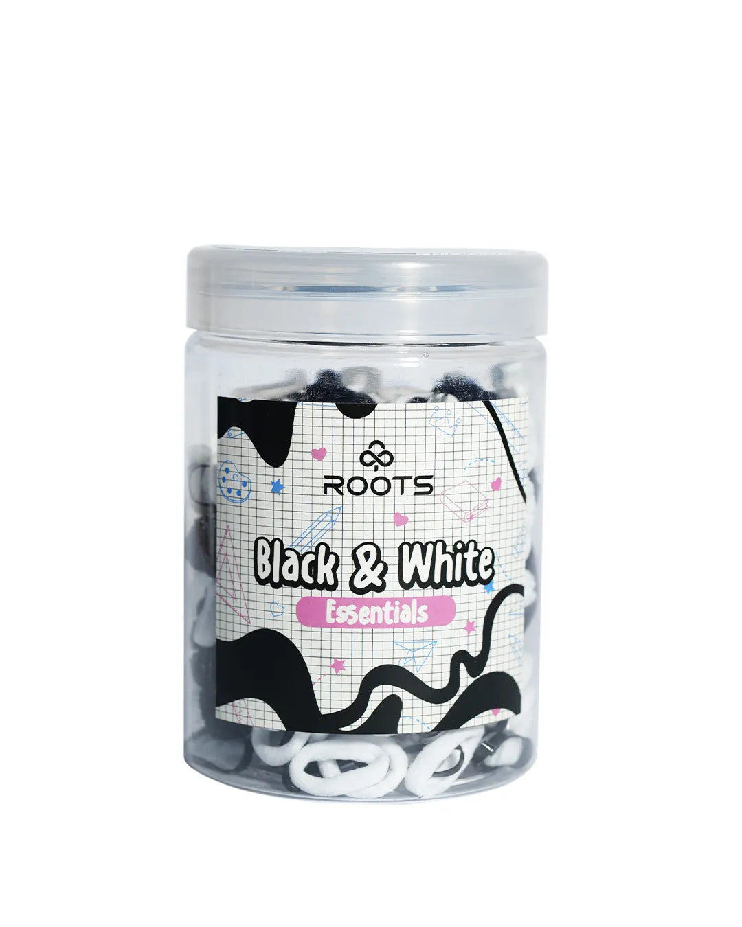 Hair Candy - Black & White Tokkies Jar - Rootieland