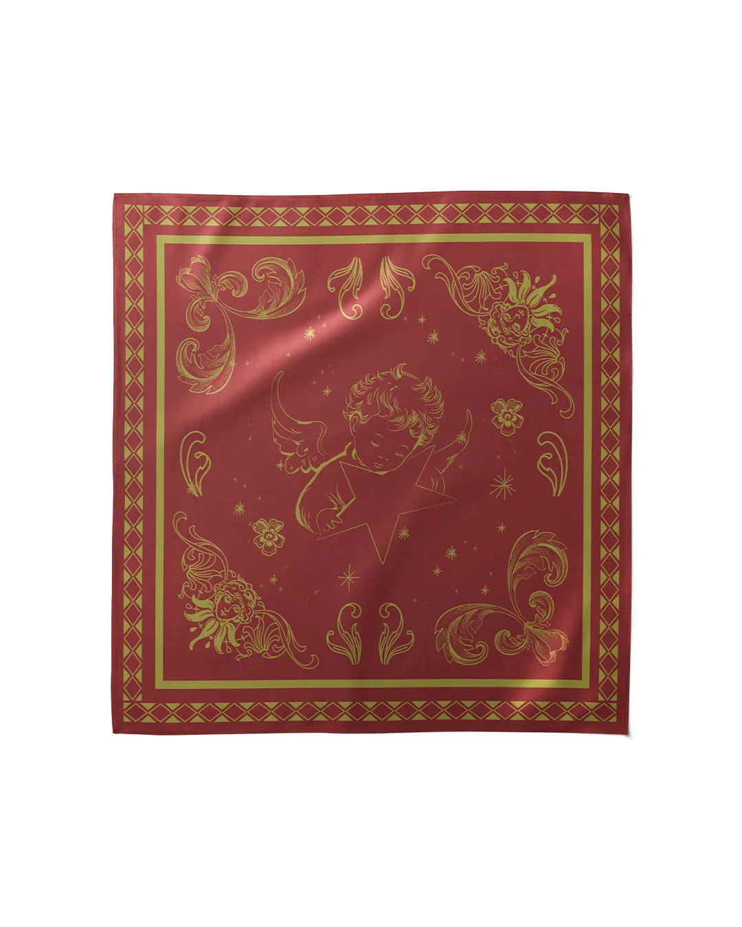 Golden Angel - Silk Satin Scarf - Rootieland