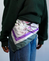Mystic Petals - Silk Satin Scarf - Rootieland