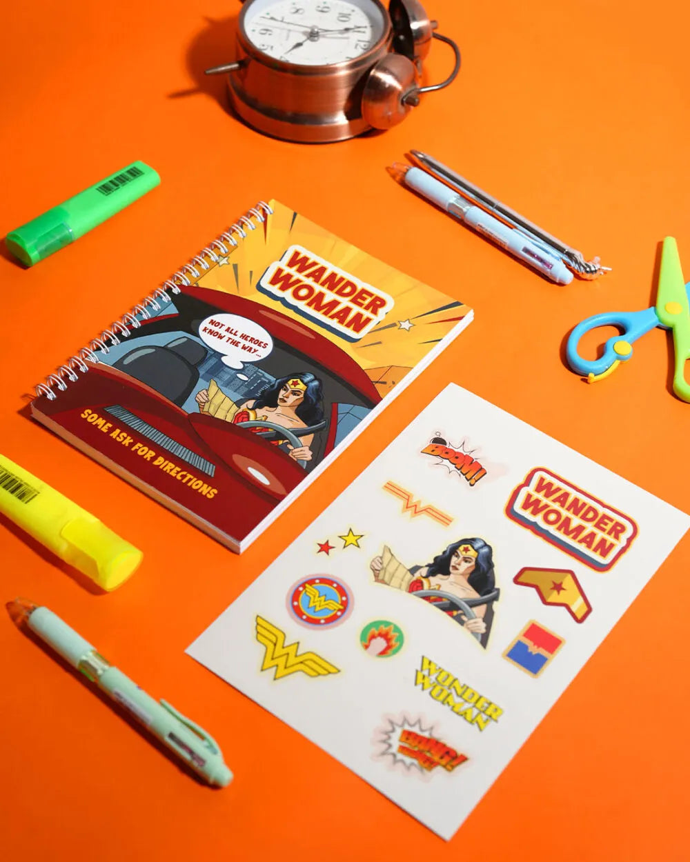 Wander Woman - A5 Notebook & Sticker Sheet - Rootieland