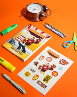 Ironing Man - A5 Notebook & Sticker Sheet - Rootieland