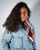 Caramel Muse - Silk Satin Scarf