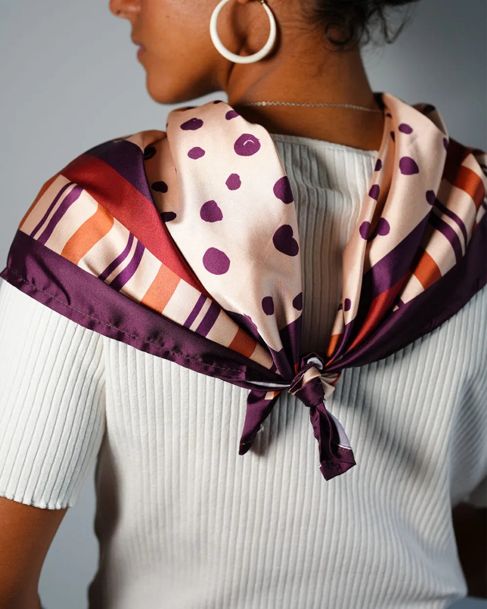 Cinnamon Touch - Silk Satin Scarf - Rootieland