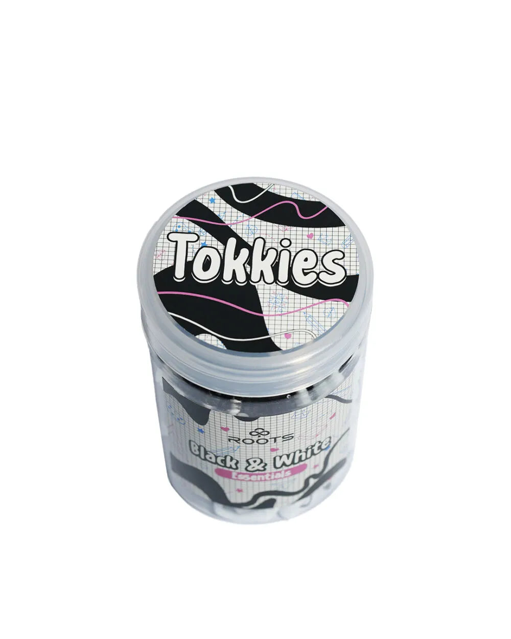 Hair Candy - Black & White Tokkies Jar - Rootieland