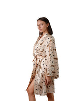 Wild Mornings – Silk Satin Robe - Rootieland