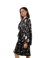 Midnight Muse – Silk Satin Robe - Rootieland