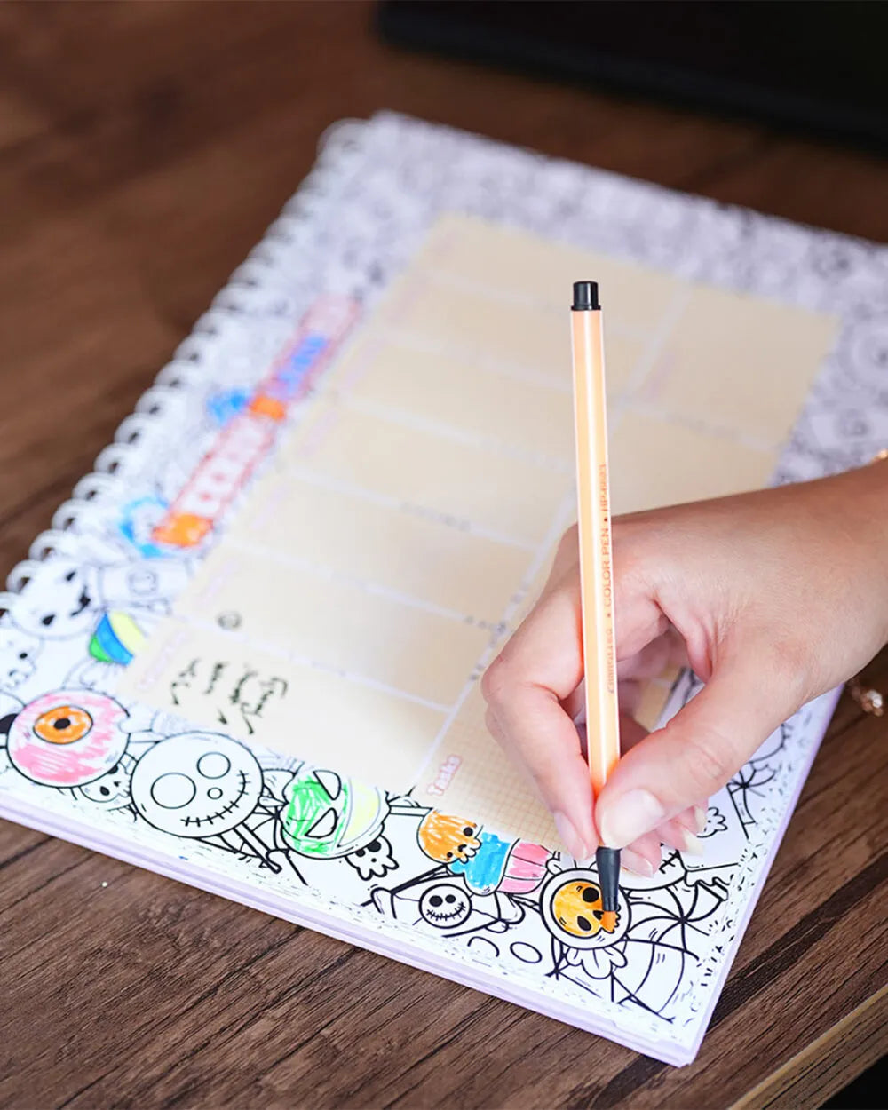Coloring Weekly Planner - Rootieland