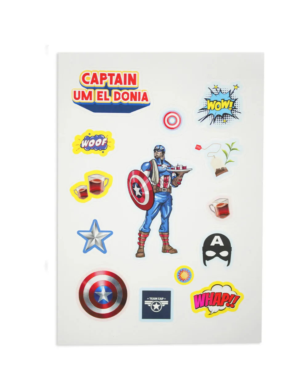Captain Um El Donya - A5 Notebook & Sticker Sheet - Rootieland
