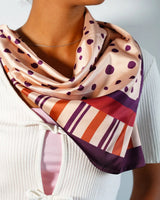Cinnamon Touch - Silk Satin Scarf - Rootieland
